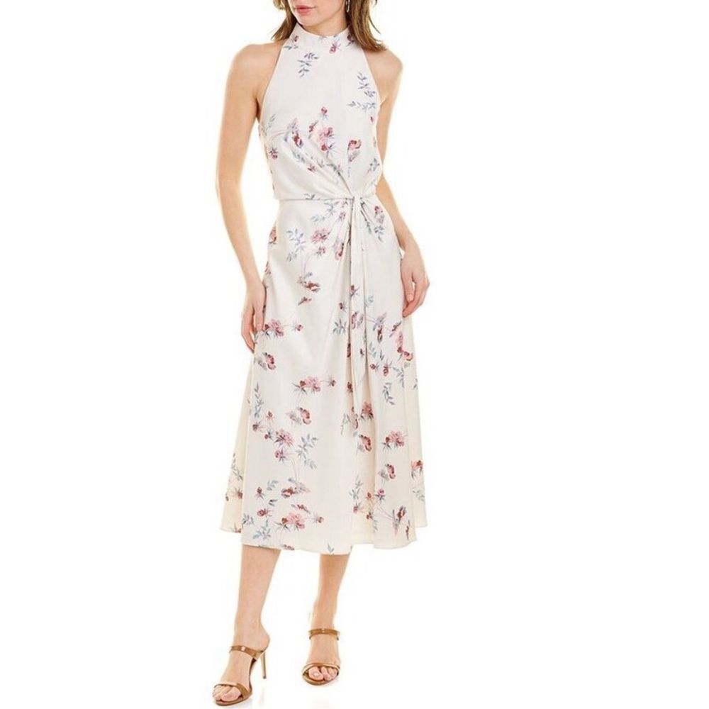 Ted Baker London Zoeeey Floral Halter Neck Midi Dress, NWT, Size 6 US 14 - Picture 8 of 16